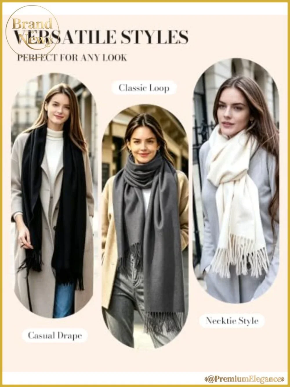 Pashmina Shawl Wrap Women Oversized Evening Dress Scarf